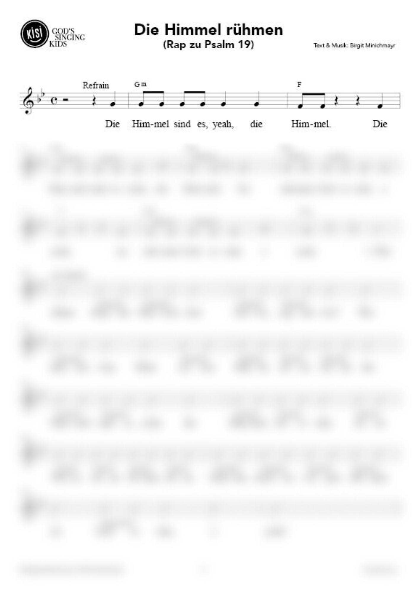 Die Himmel rühmen (Rap zu Psalm 19) (pdf)