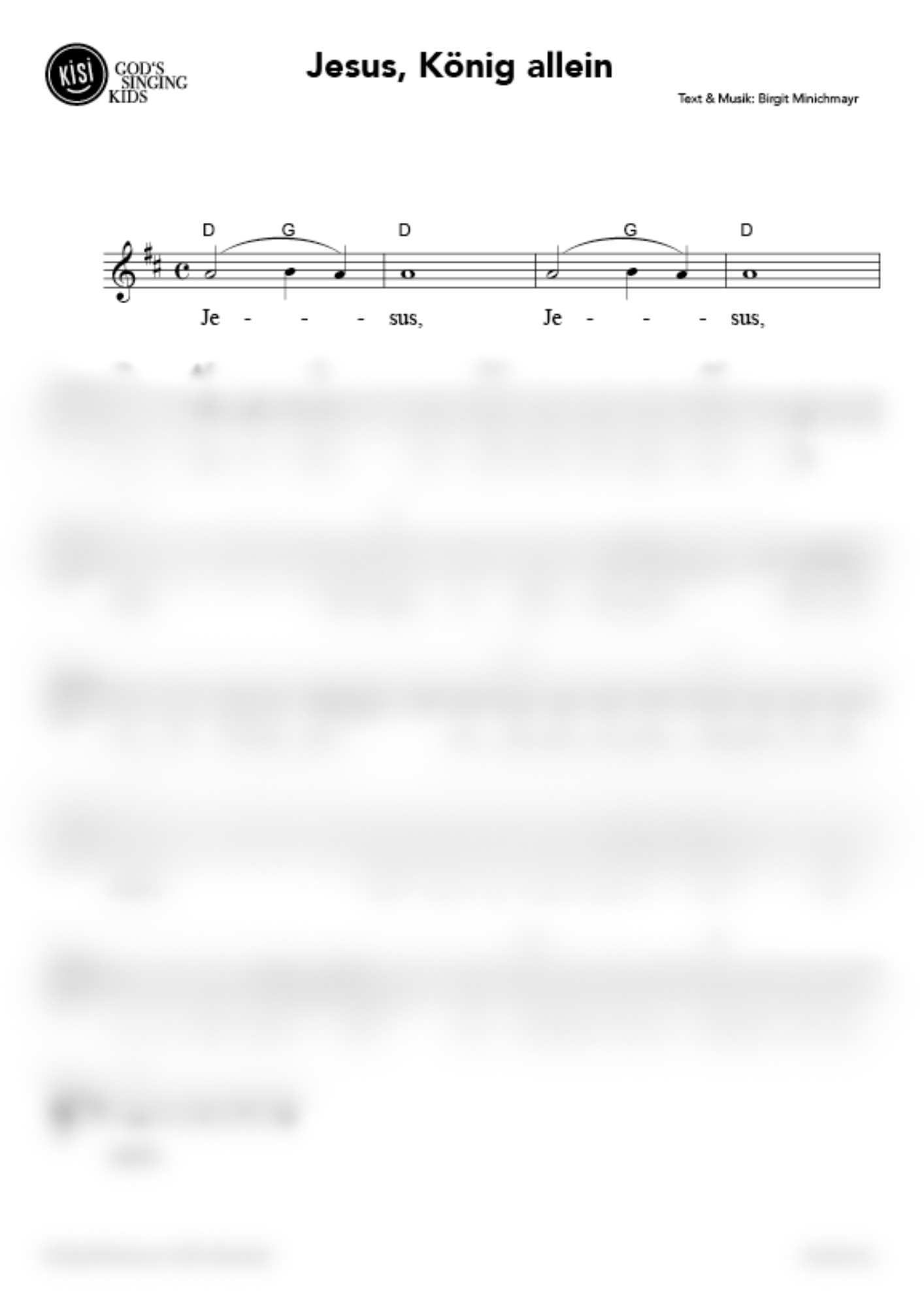 Jesus, König allein (pdf)