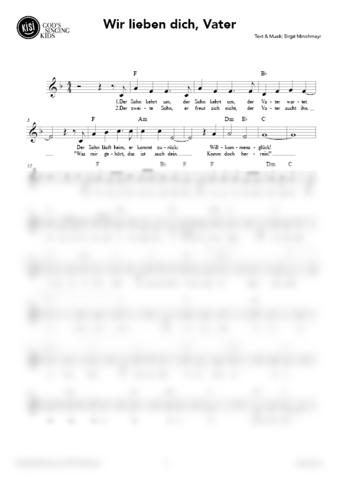 Wir lieben dich, Vater (pdf)
