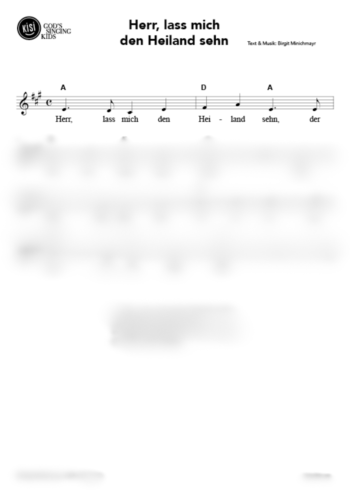 Herr, lass mich den Heiland sehen (pdf)