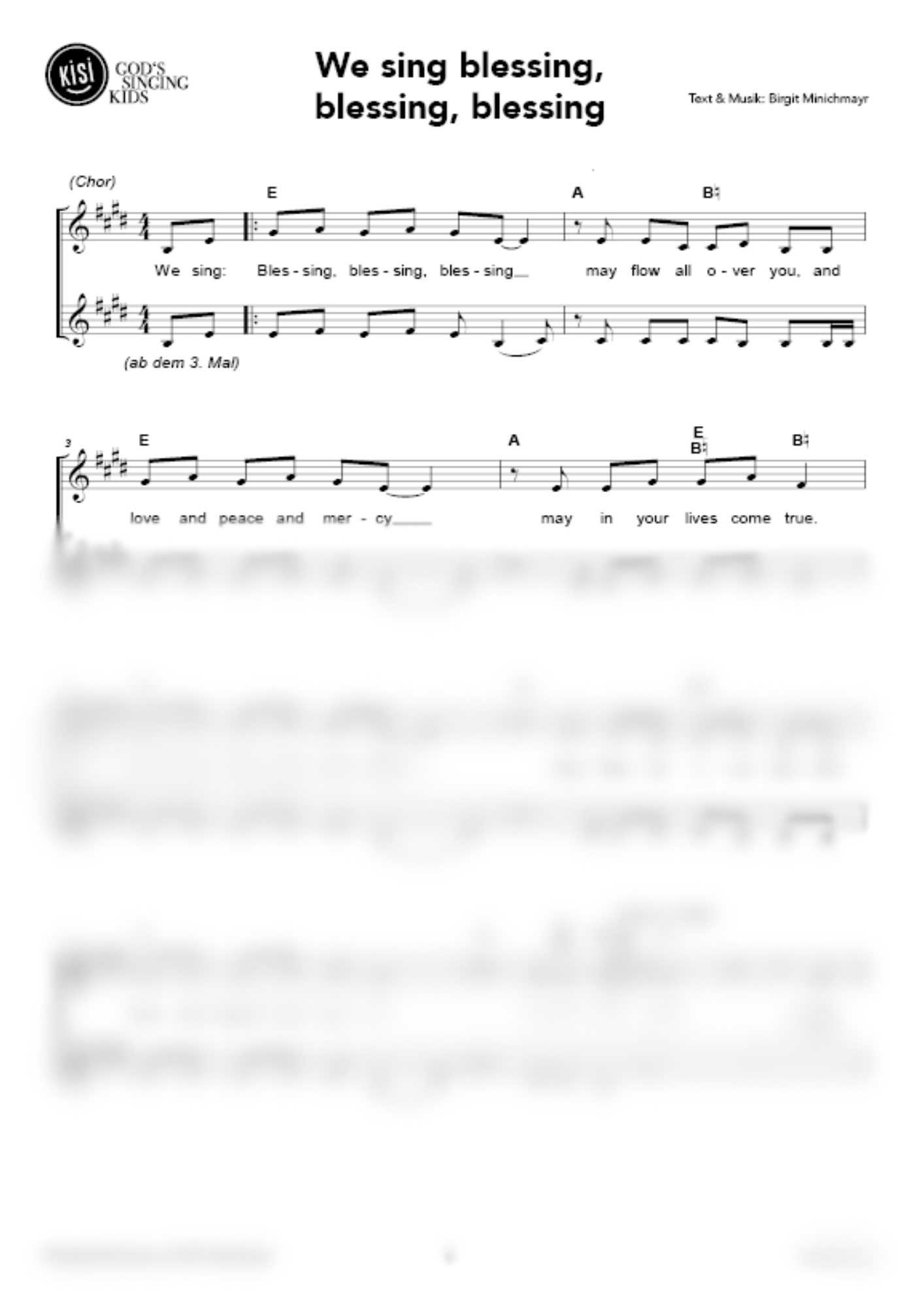 We sing blessing, blessing, blessing (pdf)
