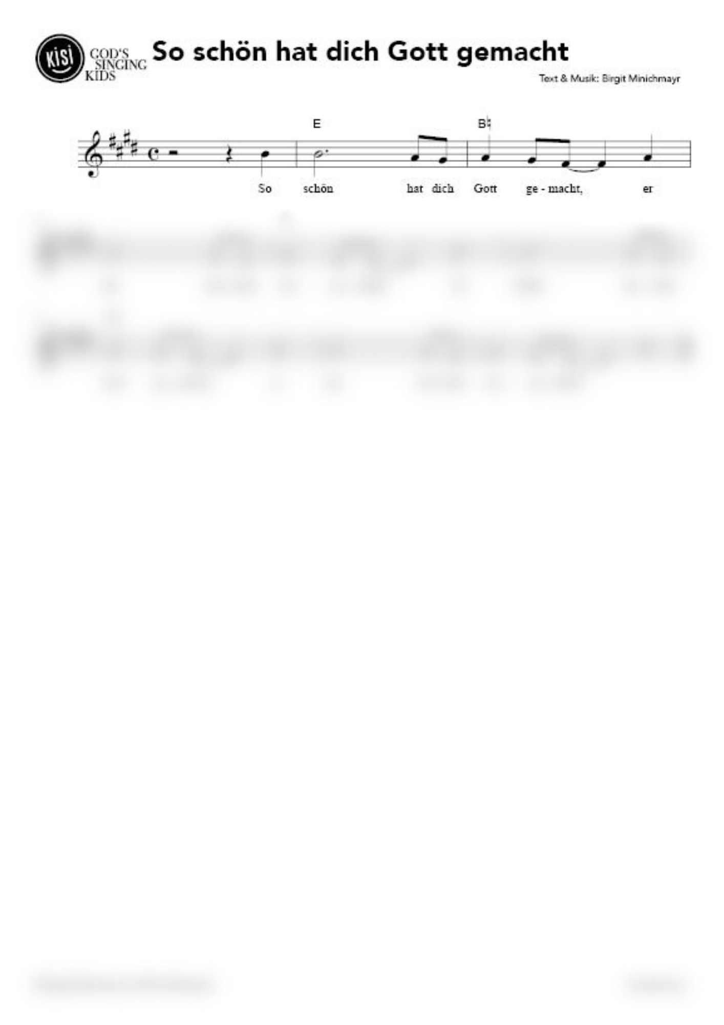 So schön hat dich Gott gemacht (pdf)