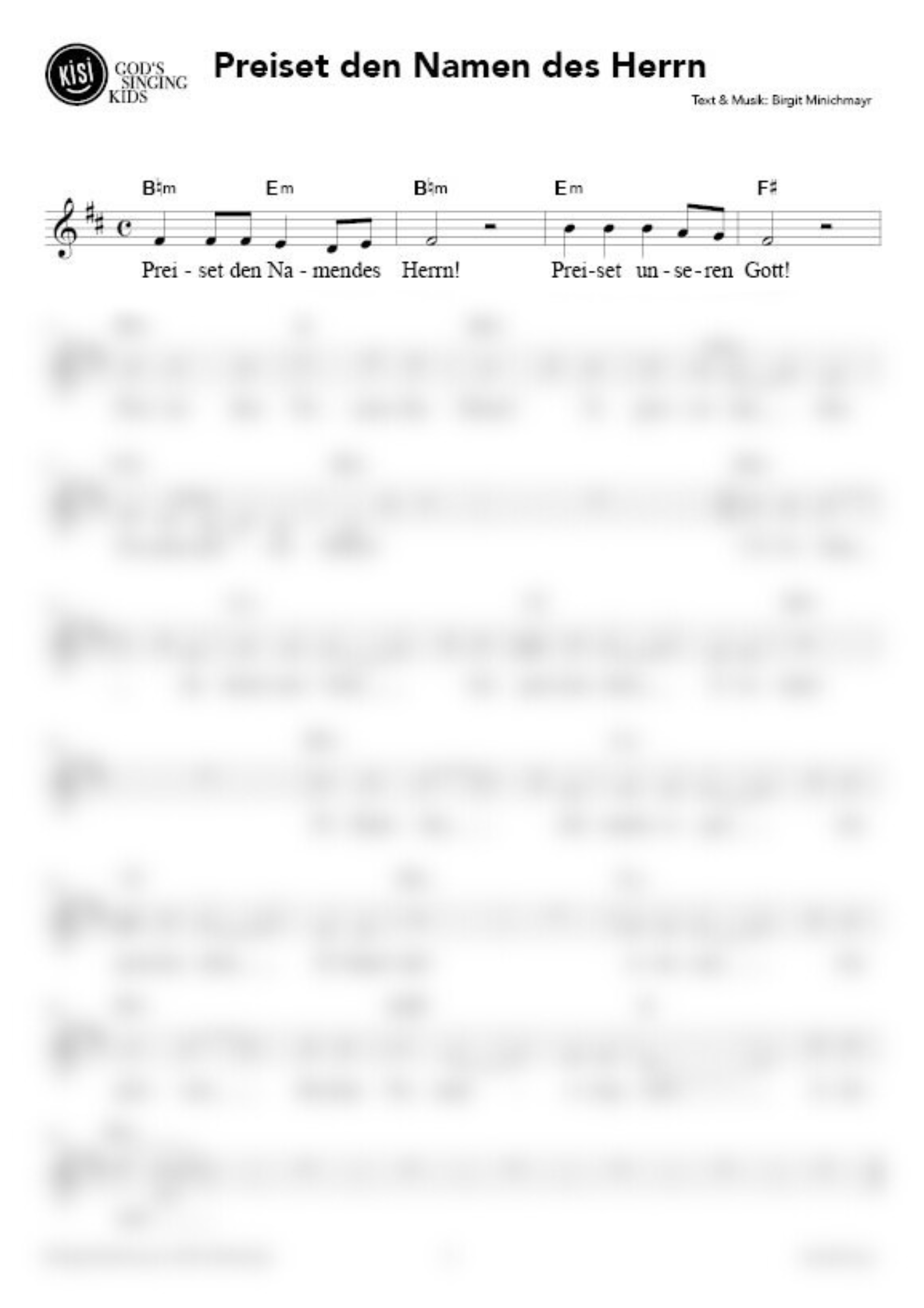 Preiset den Namen des Herrn (pdf)