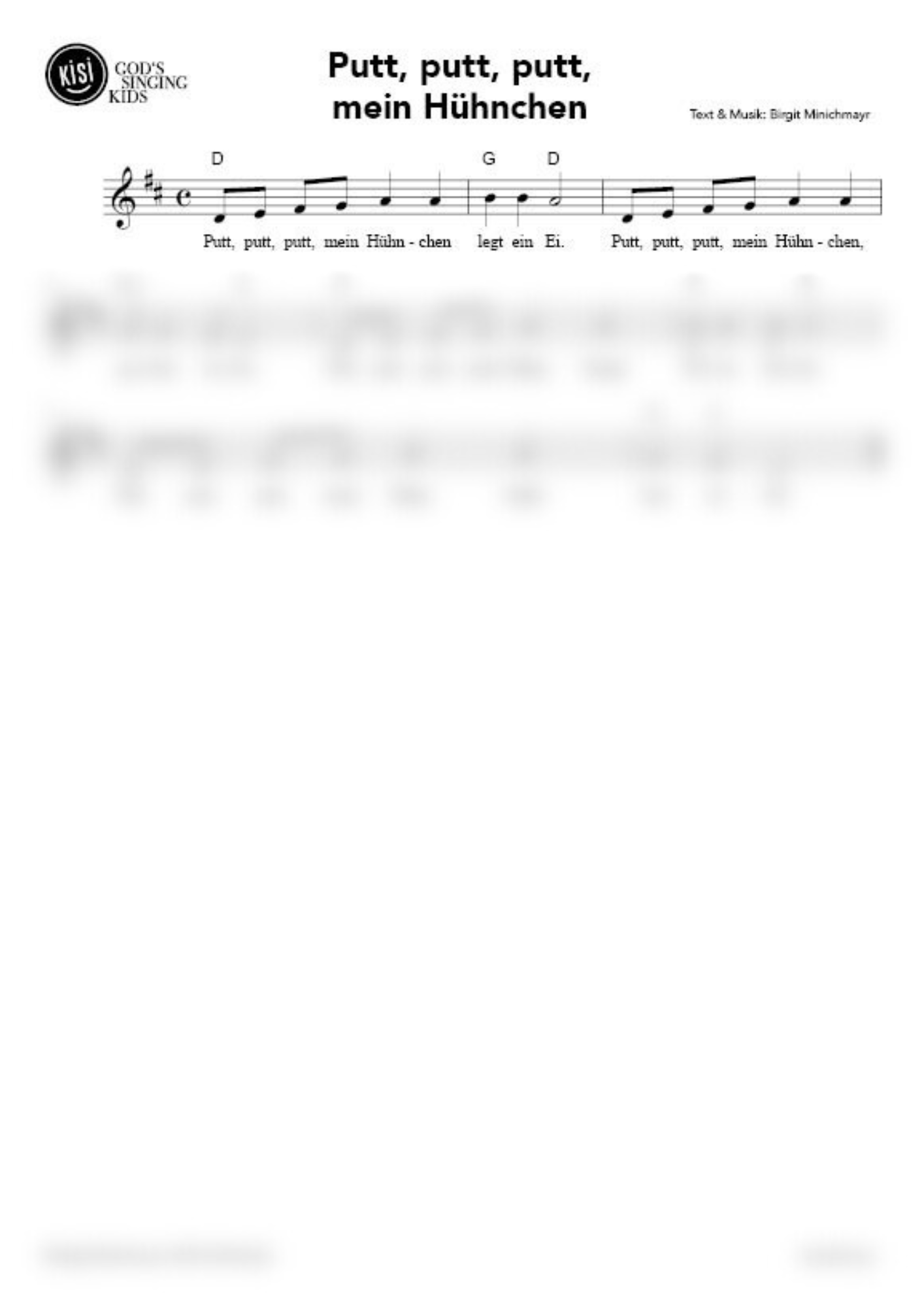 Putt, putt, putt, mein Hühnchen (pdf)