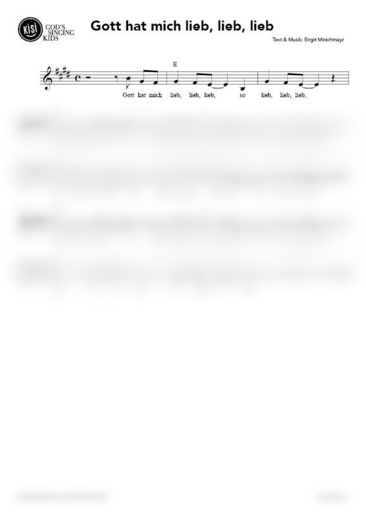 Gott hat mich lieb, lieb, lieb (pdf)