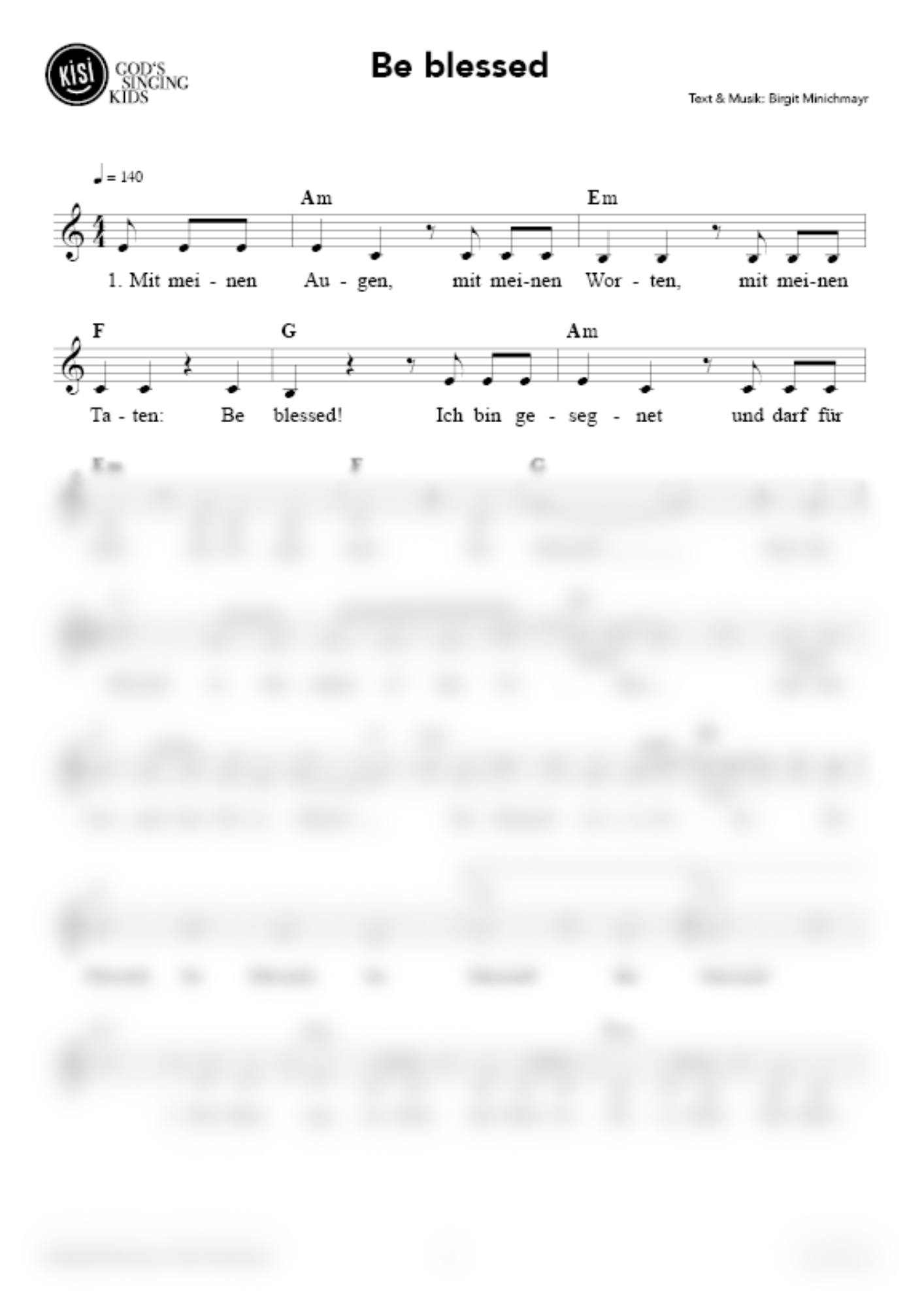 Be blessed (pdf)
