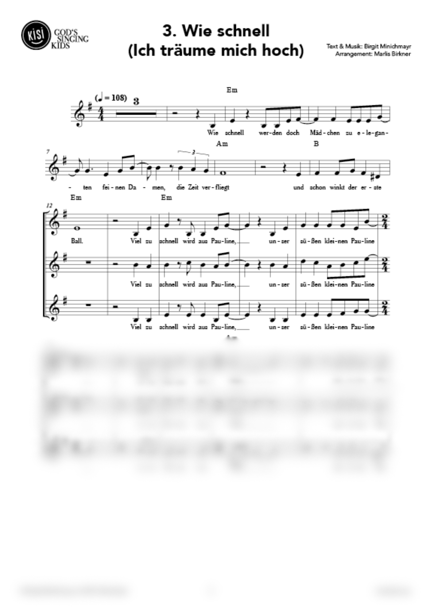 Wie schnell (Ich träume mich hoch) (pdf)