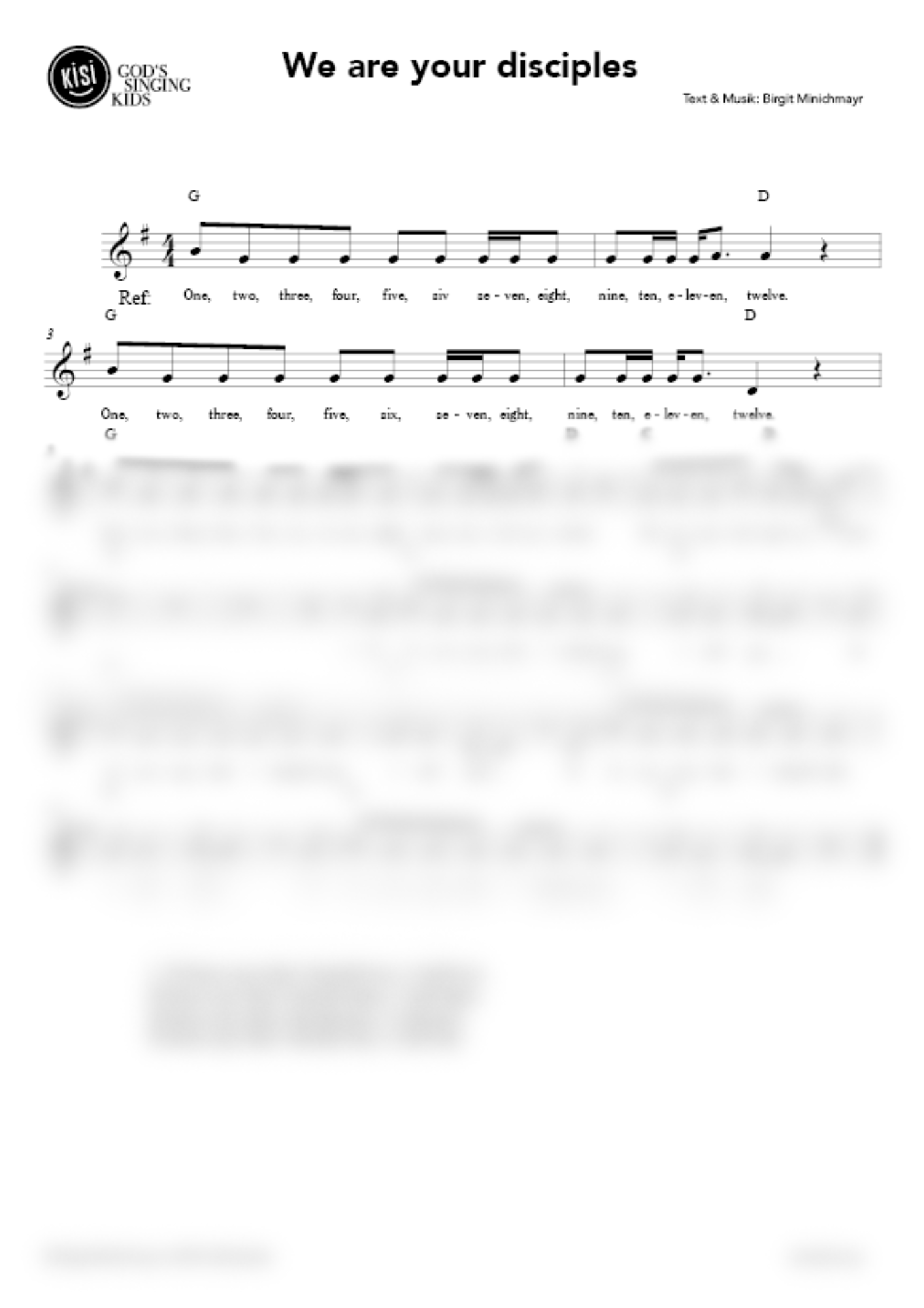 We are your disciples (pdf)