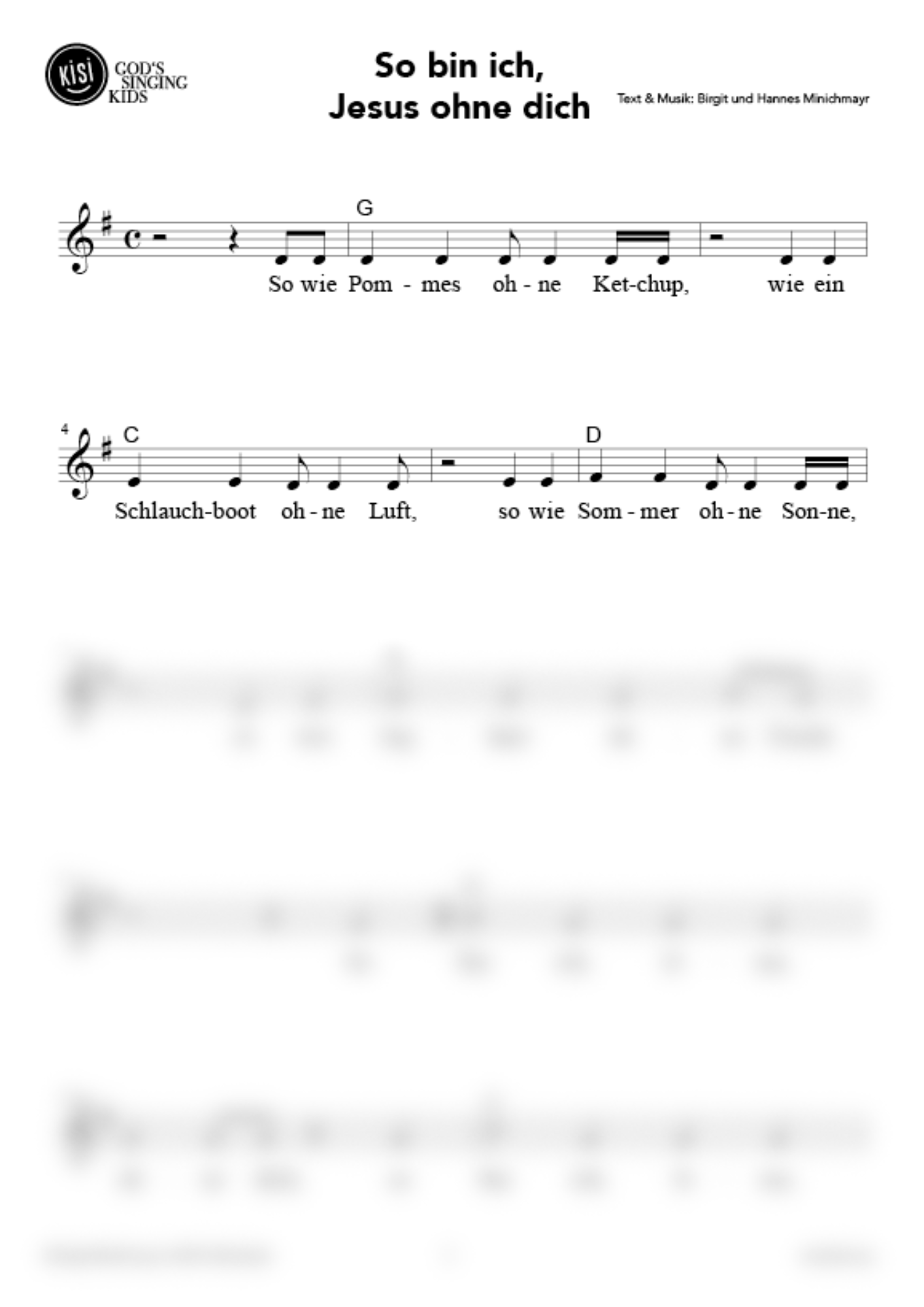 So bin ich, Jesus ohne dich (pdf)