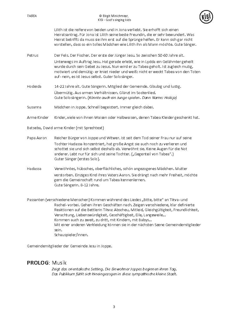 Tabea (Lieder- und Textheft)