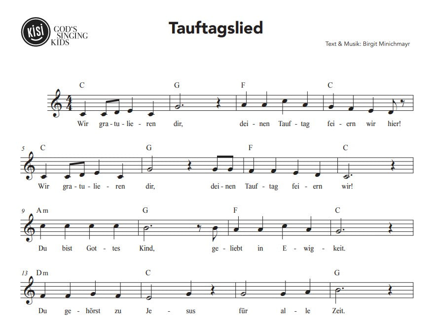 Tauftagslied (pdf)