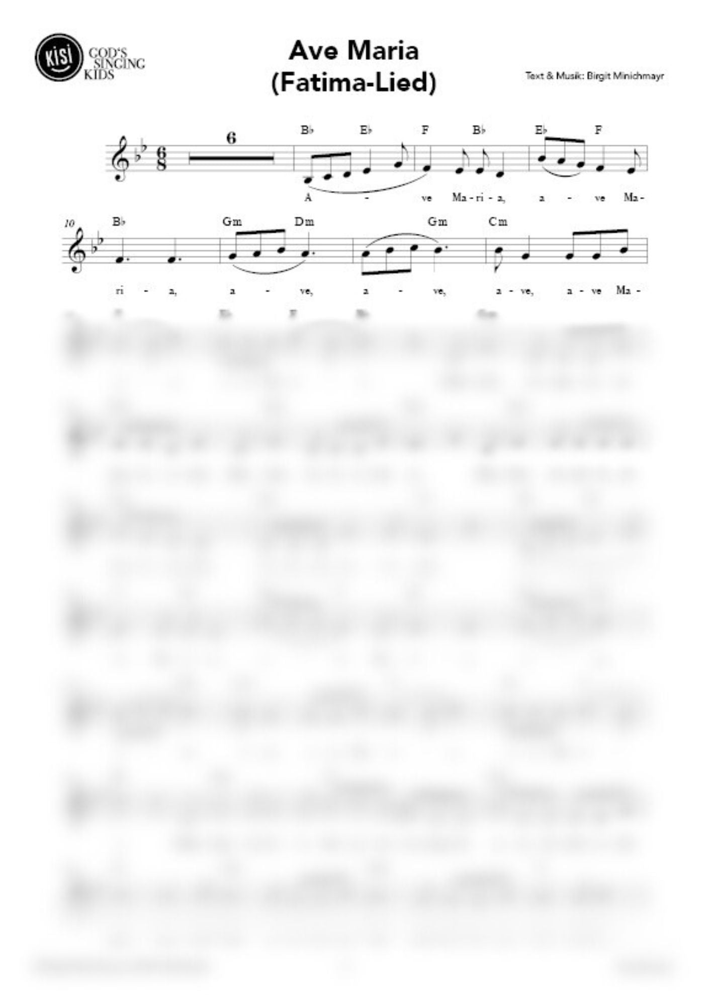 Ave Maria (Fatima-Lied) (pdf)