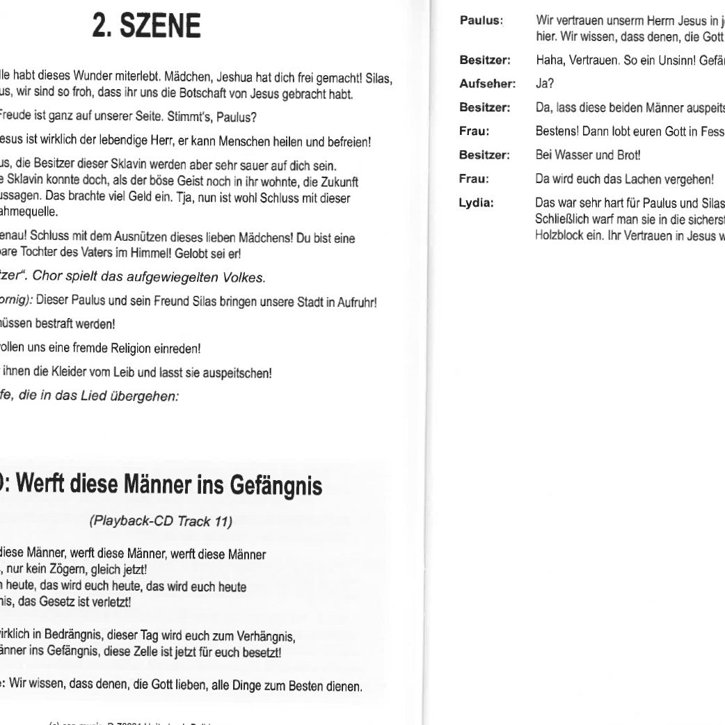 Von Gott berufen - Paulus - Botschafter Jesu (Liederheft)
