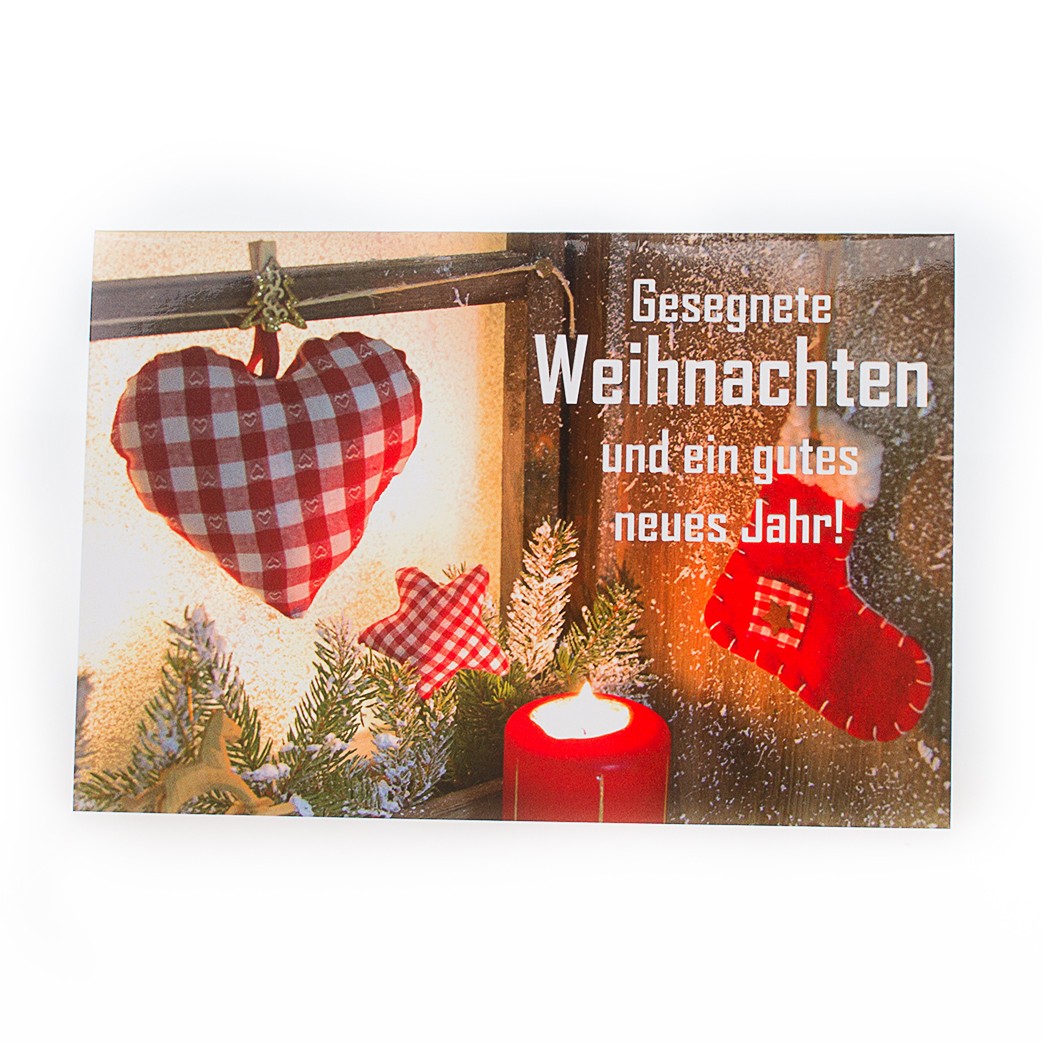 Weihnachtskarte Weihnachtsfenster