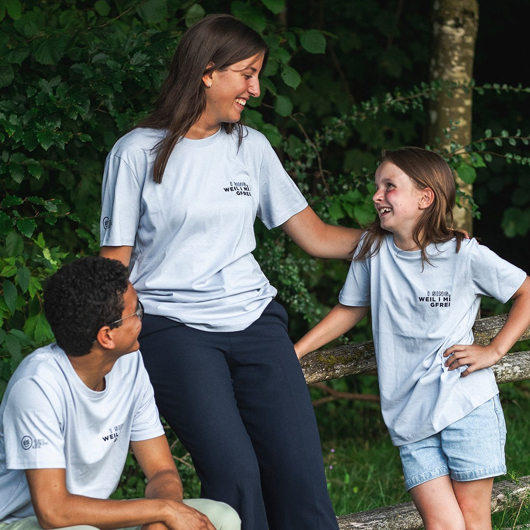 T-Shirt "Glory Waves" I SING, WEIL I MI GFREI