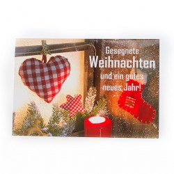 CD-Card "Stille Nacht" (Motiv Weihnachtsfenster)