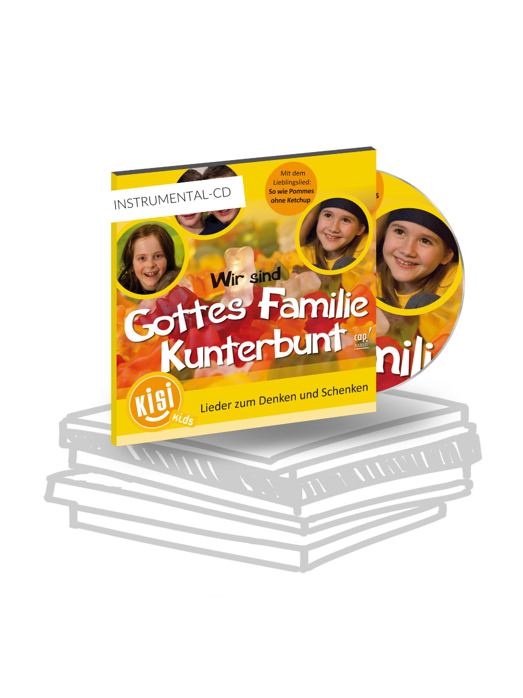 Wir sind Gottes Familie Kunterbunt - Lieder zum Denken und Schenken (Instrumental-CD & MP3)