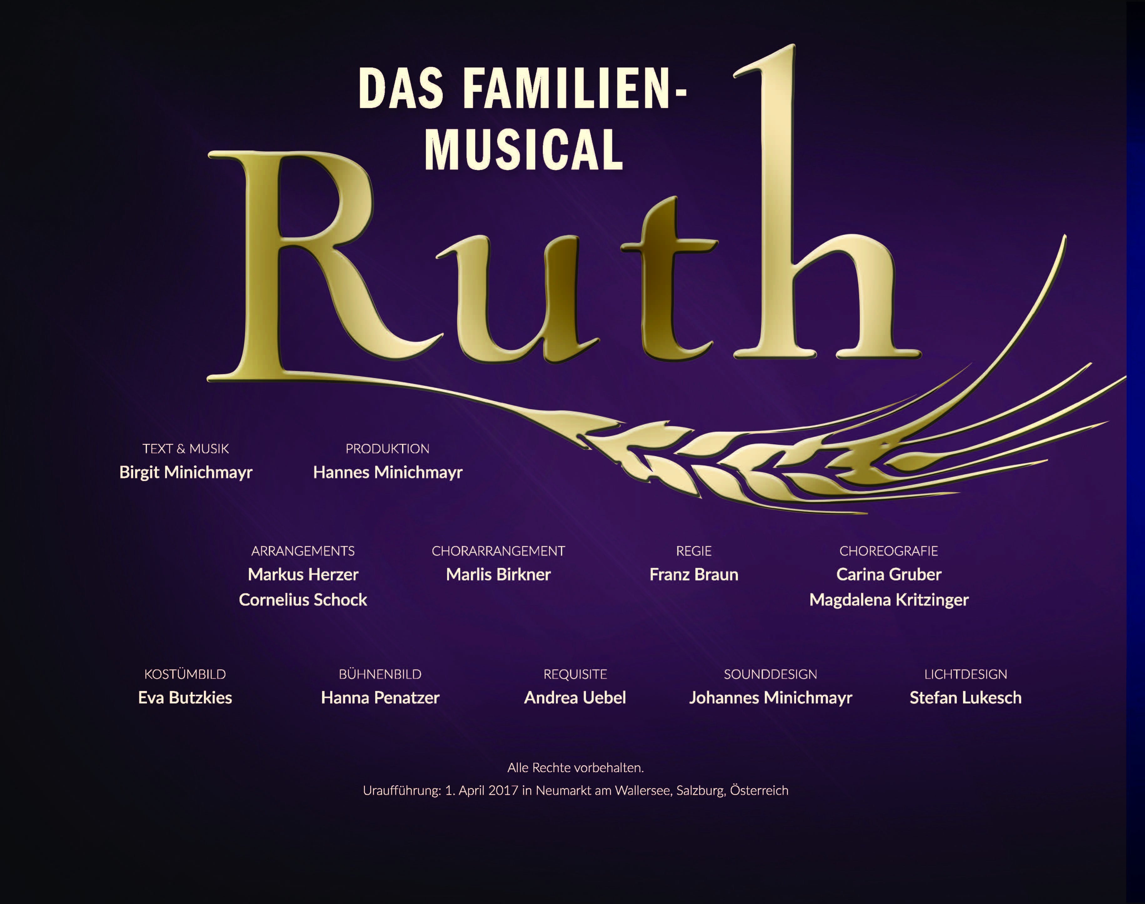 Programmheft - Ruth - Das Familienmusical